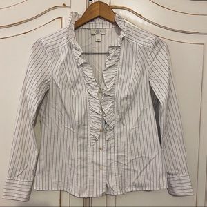 Women’s ruffle front dress shirt